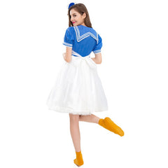Inspired Women Donald Duck Dress Adult Cosplay Character Halloween Costume