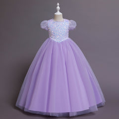 Flower Girl Dress Formal Sequins Wedding Dresses Princess Ball Gown