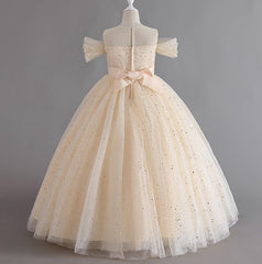 Flower Girl Dress Sequins Princess Birthday Party Holiday Ball Gown