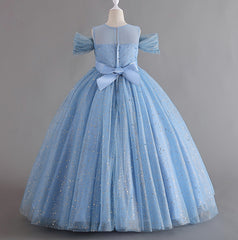 Flower Girl Dress Sequins Princess Birthday Party Holiday Ball Gown