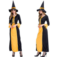 Women's Halloween Wicked Witch Costume Adult Cosplay Dress