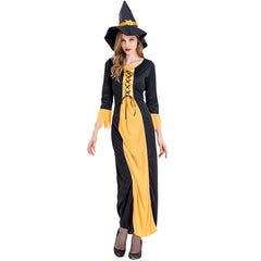 Women's Halloween Wicked Witch Costume Adult Cosplay Dress