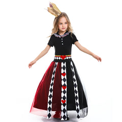 Alice The Red Queen New Girl Costume Dress Cosplay Party Holiday Halloween