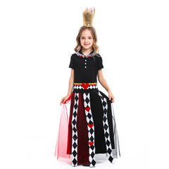 Alice The Red Queen New Girl Costume Dress Cosplay Party Holiday Halloween