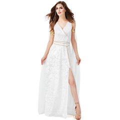 Ancient Greek Goddess Dress Costume Woman Cosplay Halloween
