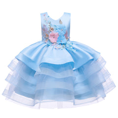 Flower Girl Dress Sequins Princess Dress Birthday Costume Party Holiday Wedding Dress