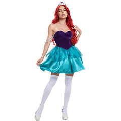 The Little Mermaid Ariel Princess Dress Adult Cosplay Character Halloween Costume