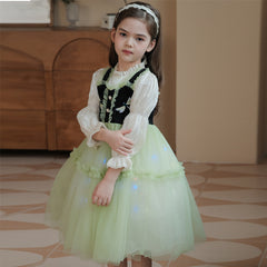 Elsa Anna New Girls Wedding Dress Costume Cosplay Party Holiday Halloween