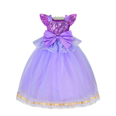 New Girl Princess Rapunzel Belle Cinderella Costume Dresses For Cosplay Halloween Party