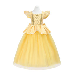 New Girl Princess Rapunzel Belle Cinderella Costume Dresses For Cosplay Halloween Party