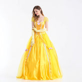 Belle Princess Dresses Beauty and the Beast Costume Woman Cosplay Halloween