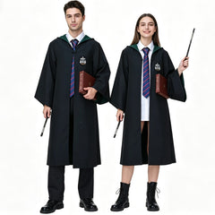 Wizard Magic Academy Cosplay Robe Cloak Costume for Adults and Kids