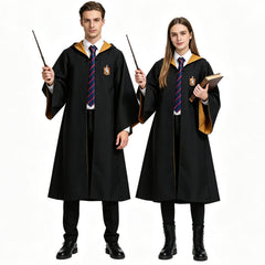 Wizard Magic Academy Cosplay Robe Cloak Costume for Adults and Kids