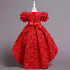 Flower Girl Dress Birthday Holiday Wedding Dresses Trailing Princess Party