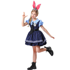 Zootopia Judy Cosplay Rabbit Girl Costume Dress For Party Holiday Wedding