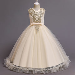 Flower Girl Dress Princess Dress Formal Sequins Wedding Birthday Costume Party Holiday