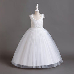 Flower Girl Dress Princess Dress Birthday Costume Party Holiday Wedding
