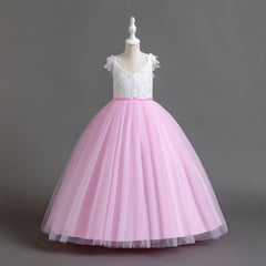 Flower Girl Dress Princess Dress Birthday Costume Party Holiday Wedding