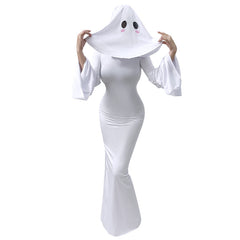 Women Sexy Ghost Lady Apricot Lady Drag Cosplay Costume