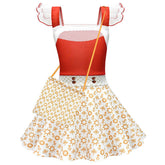 Zombies 4 Halloween Nova Costume Dress White Uniform For Girls