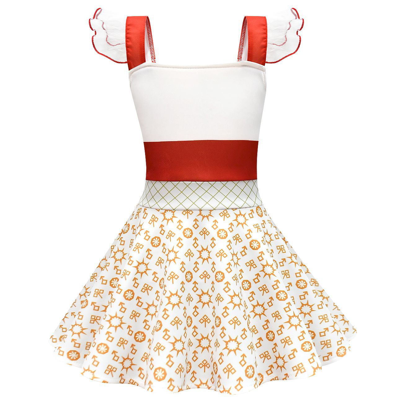 Zombies 4 Halloween Nova Costume Dress White Uniform For Girls