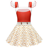 Zombies 4 Halloween Nova Costume Dress White Uniform For Girls