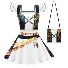 KPop Demon Hunter Rumi Zoey Cosplay Party Set Short-sleeved Shirt Costume Dress