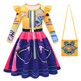 KPop Demon Hunters Rumi Zoey Cosplay Party Costume Dress Set For Girls