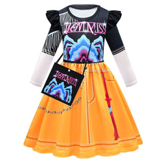 KPop Demon Hunters Rumi Zoey Cosplay Party Costume Dress Set For Girls
