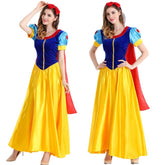 Snow White Costume Woman Cosplay Halloween With Cape