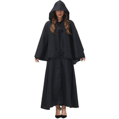 Witch Hooded Dress Costume Woman Cosplay Halloween