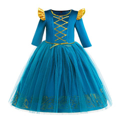 Brave Princess Dress Toddler Kids Merida Costume For Girls