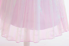 New Wicked Kids Glinda Cosplay Princess Costume Dress For Girls
