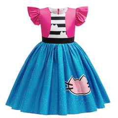 Gabby Dollhouse Costume For Kids Cosplay Toddler Girl Dresses Princess