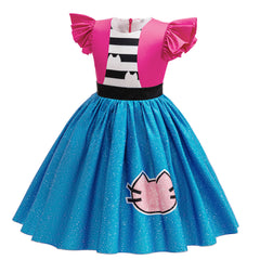 Gabby Dollhouse Costume For Kids Cosplay Toddler Girl Dresses Princess