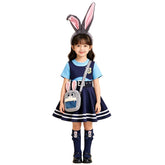 Zootopia 2 Judy Hopps Girl Dress Costume Bunny Officer Set Cosplay For Girl