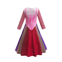 Hocus Pocus 2 Halloween Girls Dress Witch Costume Cosplay Party Holiday