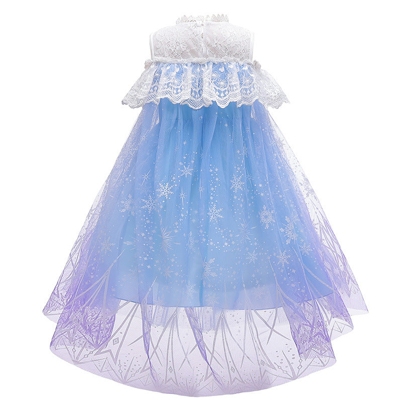 Elsa Anna Girl Costume Dress New Cosplay Party Holiday Wedding Dress Birthday Halloween