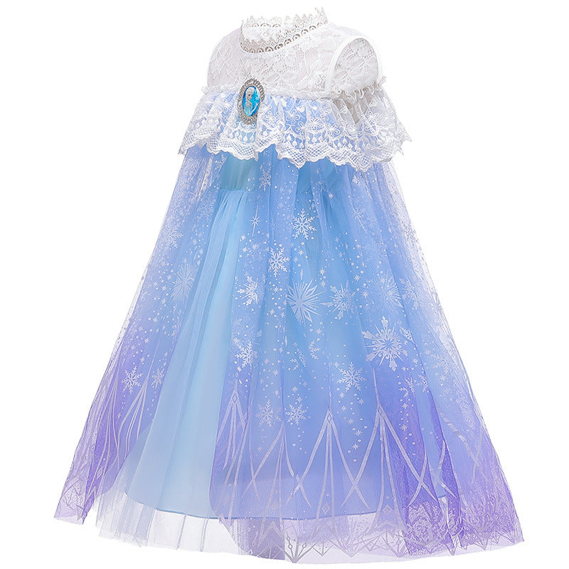 Elsa Anna Girl Costume Dress New Cosplay Party Holiday Wedding Dress Birthday Halloween
