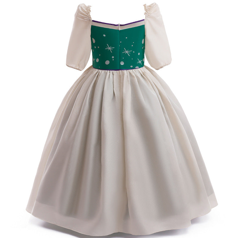 Ariel Princess The Little Mermaid Girls Dress Costume Cosplay Party Holiday Halloween