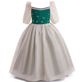 Ariel Princess The Little Mermaid Girls Dress Costume Cosplay Party Holiday Halloween