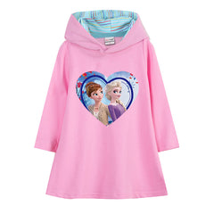 New Girl Party Holiday Toddler Princess Costume Elsa Anna Dress For Casual Wear Birthday