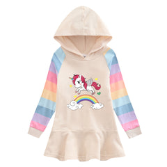 New Girl Party Holiday Toddler Princess Costume Unicorn Dress For Casual Wear Birthday