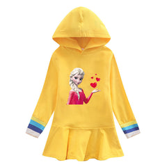 Elsa Princess New Girl Dress Holiday Toddler Princess Costume For Casual Wear Birthday