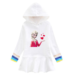 Elsa Princess New Girl Dress Holiday Toddler Princess Costume For Casual Wear Birthday