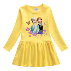 New Girl Party Toddler Princess Costume Elsa Dress For Casual Wear