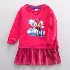 Anna Elsa New Girl Party Toddler Princess Costume Mickey Mouse Dress For Casual Wear Holiday