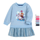 Anna Elsa New Girl Party Toddler Princess Costume Mickey Mouse Dress For Casual Wear Holiday
