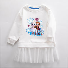 Anna Elsa New Girl Party Toddler Princess Costume Mickey Mouse Dress For Casual Wear Holiday