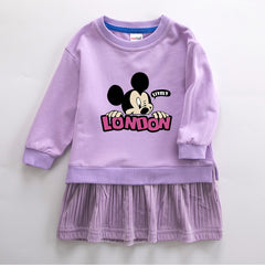 New Girl Party Toddler Princess Costume Mickey Mouse Dress For Casual Wear